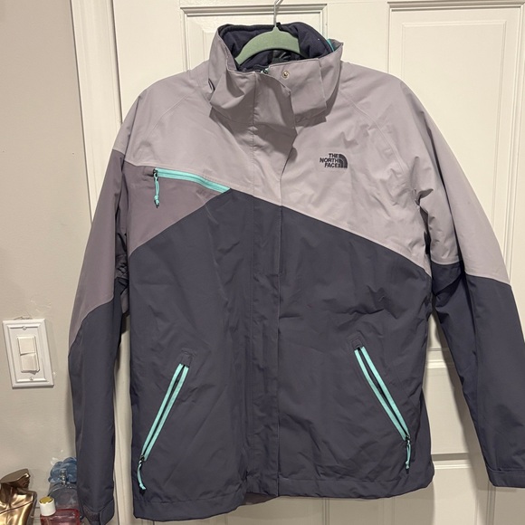 The North Face Jackets & Blazers - The North Face Gray and Teal Outdoor Jacket
